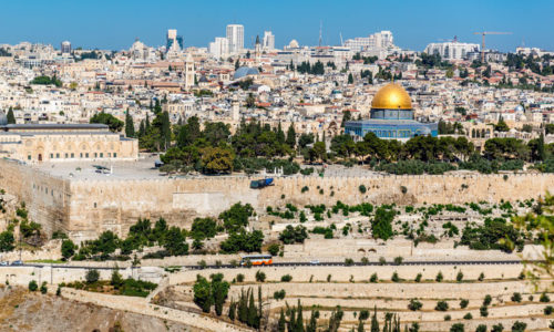 Blick auf Jerusalemer Tempelberg